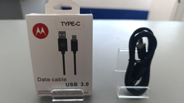 Cable Certificado MOTOROLA 3.0 tipo USB-C con cable integrado