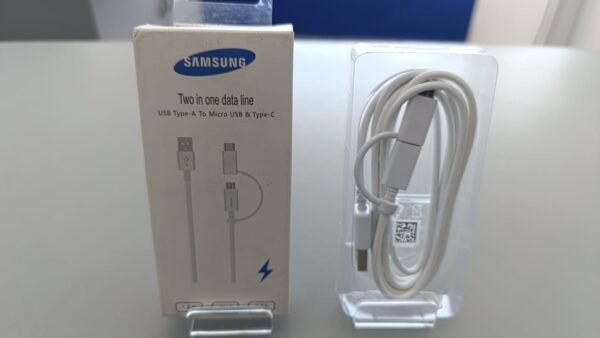 CABLE Certificado Samsung con adaptador tipo C y micro-USB
