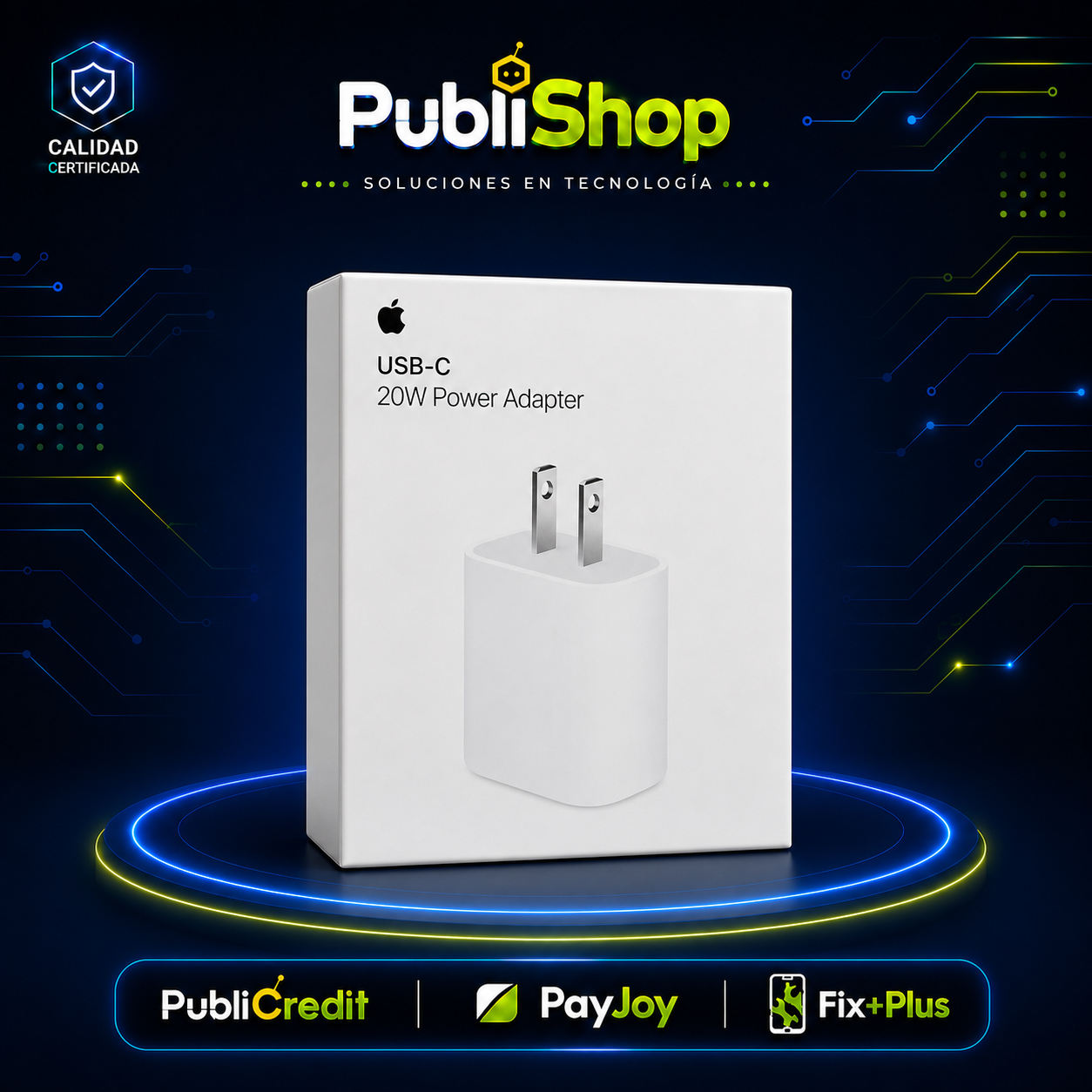 APPLE Adaptador 20 W USB-C