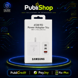 SAMSUNG Adaptador 65 W Tres entradas
