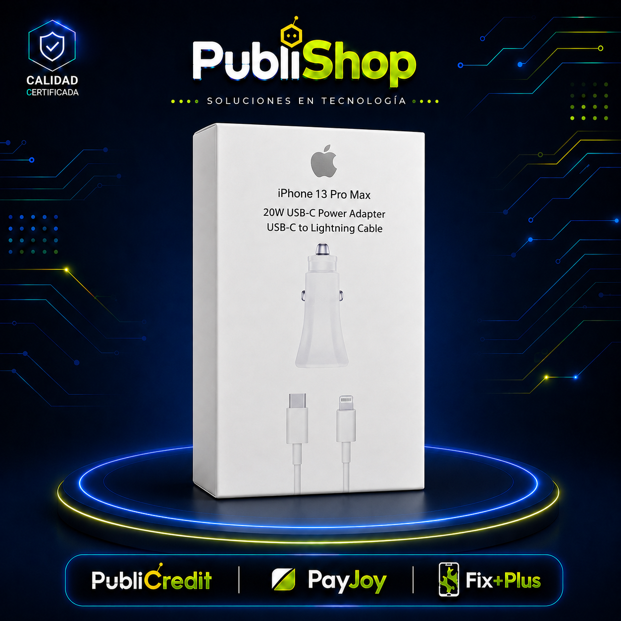 APPLE Kit Cargador para carros 20 W